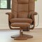 Flash Furniture Cason Massaging Adjust Recliner w/Deep Side Pockets and Ottoman w/Wrapped Base, Brown LeatherSoft BT-753P-MASSAGE-CGN-GG - alternate 4